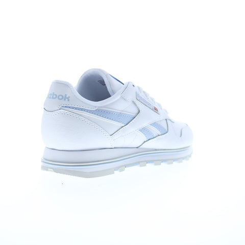 Reebok Classic Leather Clip V2 Womens White Leather Lifestyle Sneakers Shoes