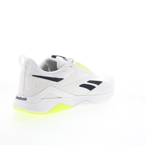 Reebok Nanoflex TR 2 Mens White Synthetic Athletic Cross Training Shoes