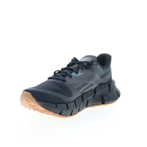Reebok Floatzig 1 Mens Black Canvas Lace Up Athletic Running Shoes