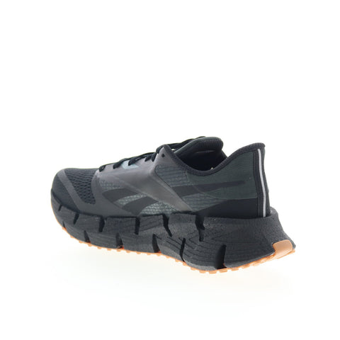 Reebok Floatzig 1 Mens Black Canvas Lace Up Athletic Running Shoes
