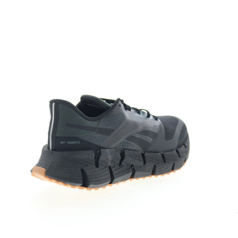 Reebok Floatzig 1 Mens Black Canvas Lace Up Athletic Running Shoes