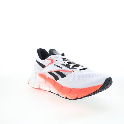Reebok Floatzig 1 Mens White Mesh Lace Up Athletic Running Shoes