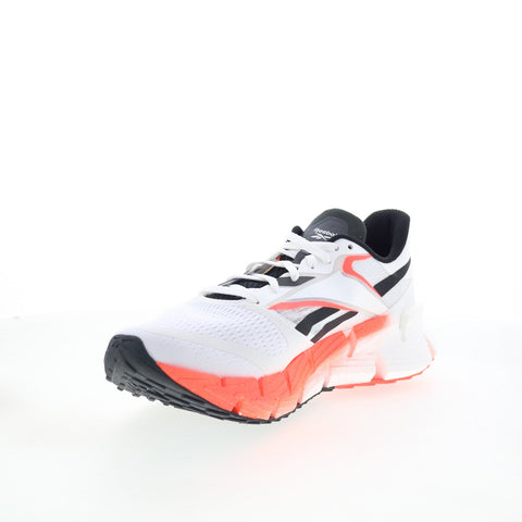 Reebok Floatzig 1 Mens White Mesh Lace Up Athletic Running Shoes
