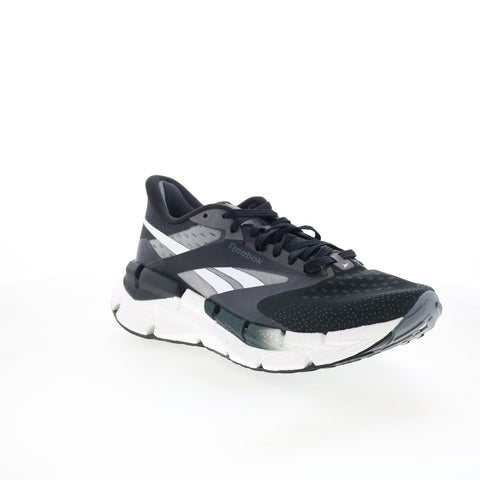 Reebok Floatzig Symmetros Mens Black Canvas Lace Up Athletic Running Shoes