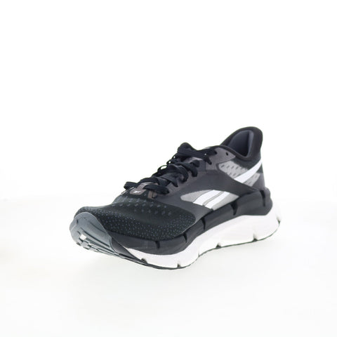 Reebok Floatzig Symmetros Mens Black Canvas Lace Up Athletic Running Shoes