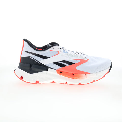 Reebok Floatzig Symmetros Mens White Canvas Lace Up Athletic Running Shoes