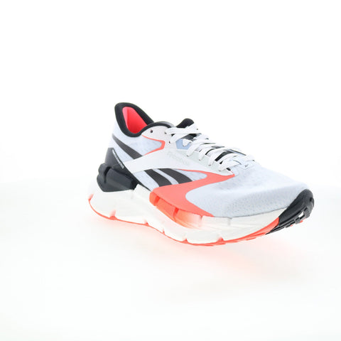 Reebok Floatzig Symmetros Mens White Canvas Lace Up Athletic Running Shoes