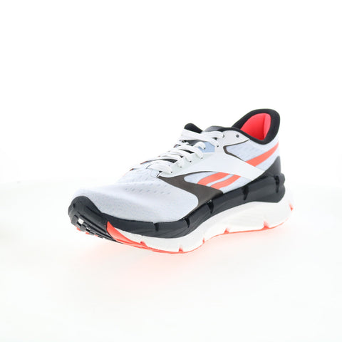 Reebok Floatzig Symmetros Mens White Canvas Lace Up Athletic Running Shoes