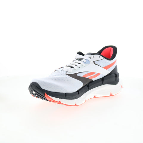 Reebok Floatzig Symmetros Mens White Canvas Lace Up Athletic Running Shoes