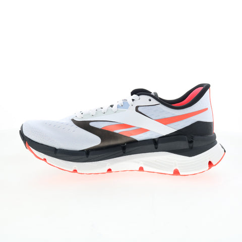 Reebok Floatzig Symmetros Mens White Canvas Lace Up Athletic Running Shoes