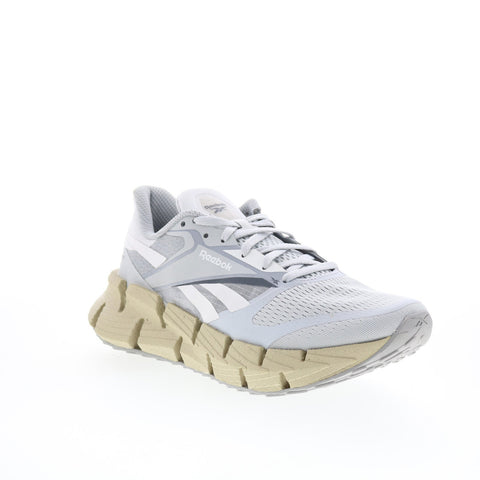Reebok Floatzig 1 Mens Gray Canvas Lace Up Athletic Running Shoes
