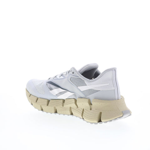 Reebok Floatzig 1 Mens Gray Canvas Lace Up Athletic Running Shoes