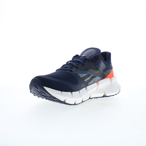Reebok Floatzig 1 Mens Blue Canvas Lace Up Athletic Running Shoes