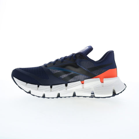 Reebok Floatzig 1 Mens Blue Canvas Lace Up Athletic Running Shoes