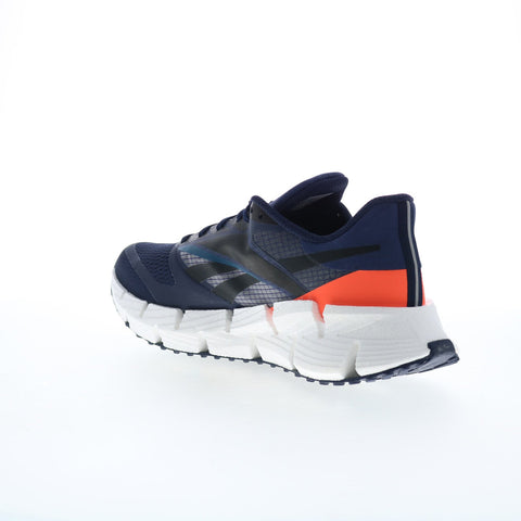 Reebok Floatzig 1 Mens Blue Canvas Lace Up Athletic Running Shoes