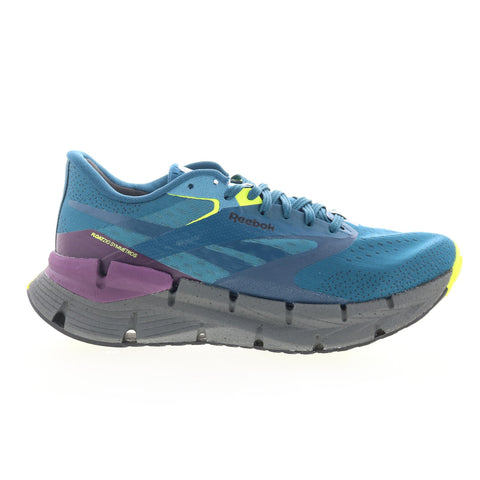Reebok Floatzig Symmetros Mens Blue Mesh Lace Up Athletic Running Shoes