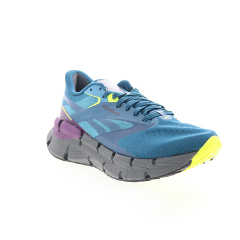 Reebok Floatzig Symmetros Mens Blue Mesh Lace Up Athletic Running Shoes