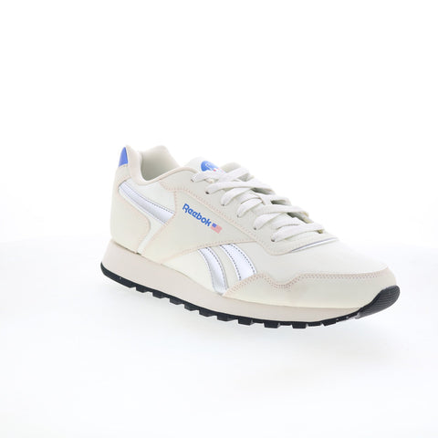 Reebok Glide Nasa Mens Beige Leather Lace Up Lifestyle Sneakers Shoes