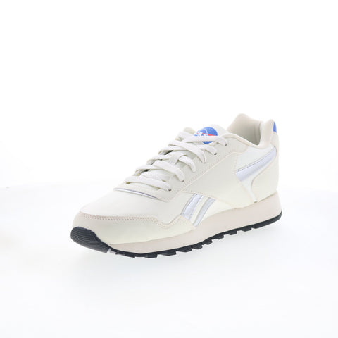 Reebok Glide Nasa Mens Beige Leather Lace Up Lifestyle Sneakers Shoes