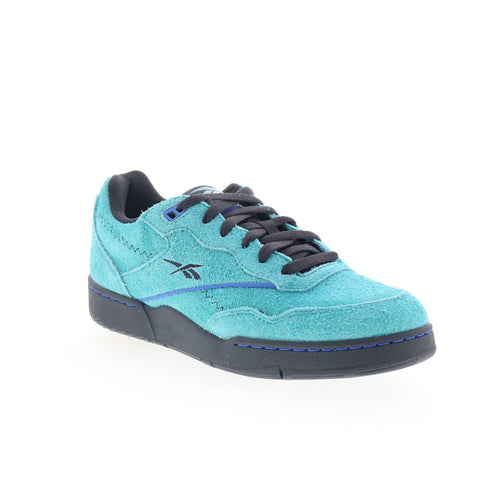 Reebok BB 4000 II Mens Green Suede Lace Up Lifestyle Sneakers Shoes