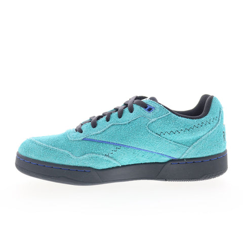Reebok BB 4000 II Mens Green Suede Lace Up Lifestyle Sneakers Shoes