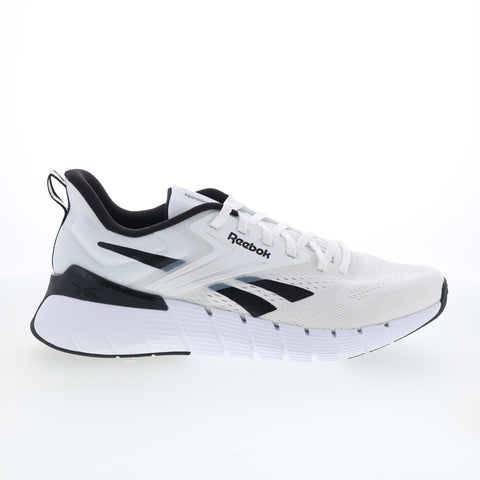 Reebok Nano Gym Mens White Mesh Lace Up Cross Training Athletic Shoes