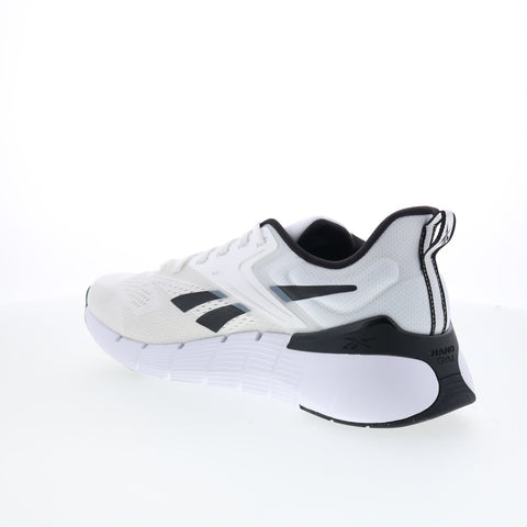 Reebok Nano Gym Mens White Mesh Lace Up Cross Training Athletic Shoes