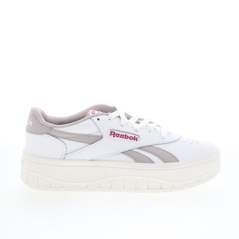 Reebok Court Advance Surge Womens White Leather Lifestyle Sneakers Shoes