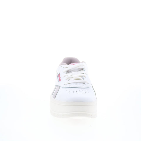 Reebok Court Advance Surge Womens White Leather Lifestyle Sneakers Shoes