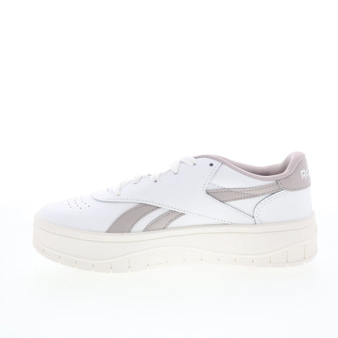 Reebok Court Advance Surge Womens White Leather Lifestyle Sneakers Shoes