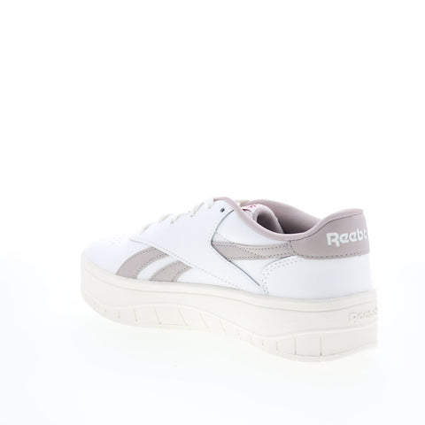 Reebok Court Advance Surge Womens White Leather Lifestyle Sneakers Shoes