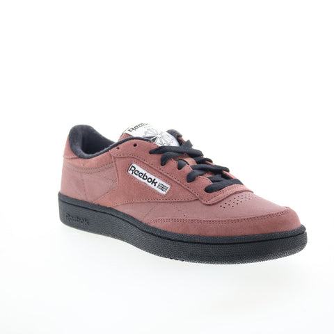 Reebok Club C 85 Mens Brown Suede Lace Up Lifestyle Sneakers Shoes