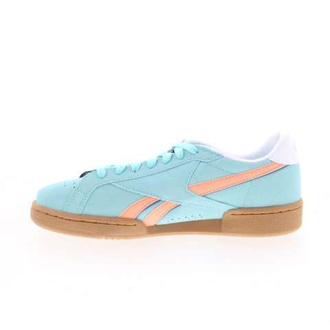 Reebok Club C Grounds UK 100209037 Mens Blue Suede Lifestyle Sneakers Shoes