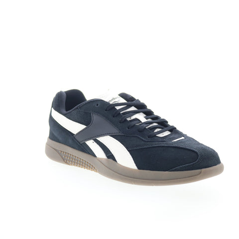 Reebok Hammer Street Mens Black Suede Lace Up Lifestyle Sneakers Shoes