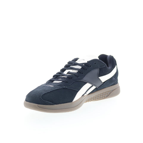Reebok Hammer Street Mens Black Suede Lace Up Lifestyle Sneakers Shoes