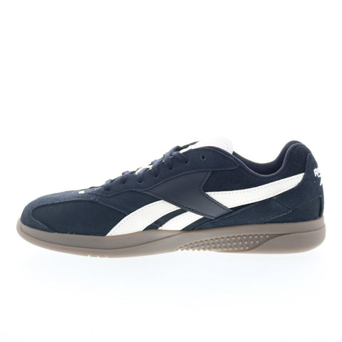 Reebok Hammer Street Mens Black Suede Lace Up Lifestyle Sneakers Shoes