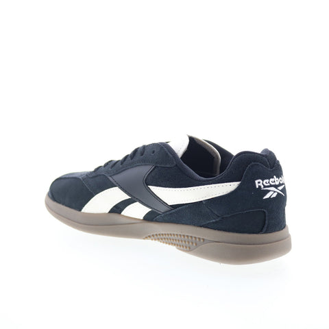 Reebok Hammer Street Mens Black Suede Lace Up Lifestyle Sneakers Shoes