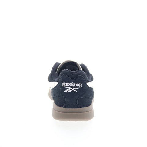 Reebok Hammer Street Mens Black Suede Lace Up Lifestyle Sneakers Shoes