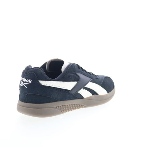 Reebok Hammer Street Mens Black Suede Lace Up Lifestyle Sneakers Shoes