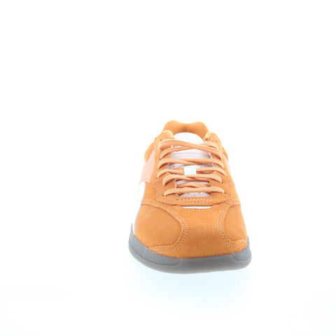 Reebok Hammer Street Mens Orange Suede Lace Up Lifestyle Sneakers Shoes