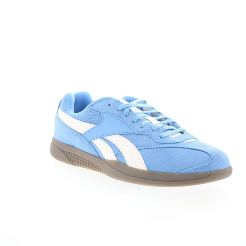 Reebok Hammer Street Mens Blue Suede Lace Up Lifestyle Sneakers Shoes