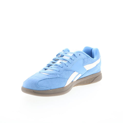 Reebok Hammer Street Mens Blue Suede Lace Up Lifestyle Sneakers Shoes