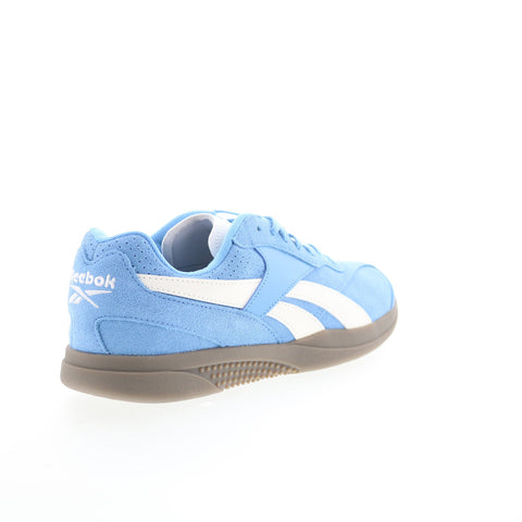 Reebok Hammer Street Mens Blue Suede Lace Up Lifestyle Sneakers Shoes