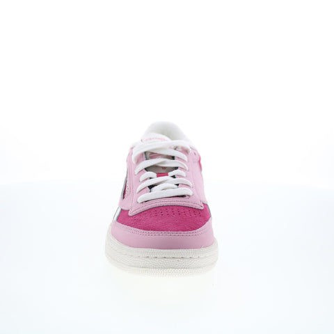 Reebok Club C Revenge II Womens Pink Leather Lifestyle Sneakers Shoes