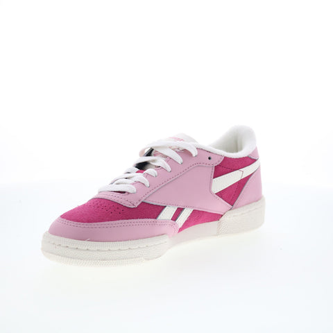 Reebok Club C Revenge II Womens Pink Leather Lifestyle Sneakers Shoes