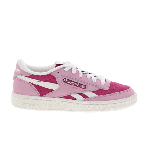 Reebok Club C Revenge II Womens Pink Leather Lifestyle Sneakers Shoes