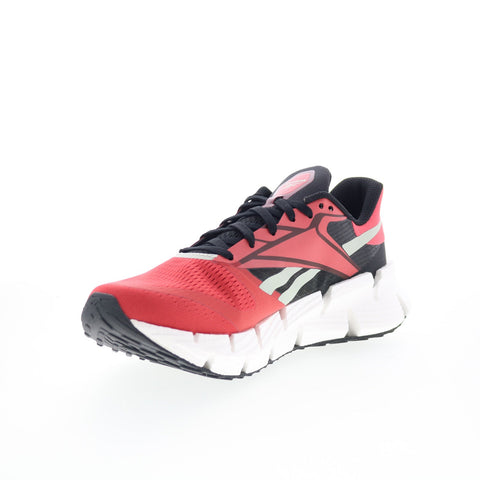 Reebok Floatzig 1 Mens Red Mesh Lace Up Athletic Running Shoes