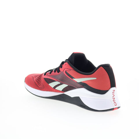 Reebok Nano X4 Mens Red Mesh Lace Up Cross Training Athletic Shoes