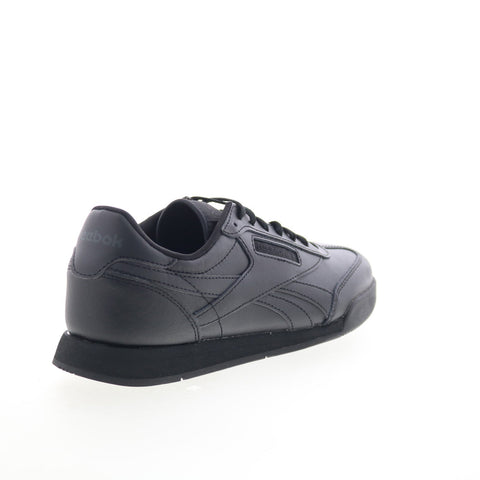 Reebok Campio XT Mens Black Leather Lace Up Lifestyle Sneakers Shoes