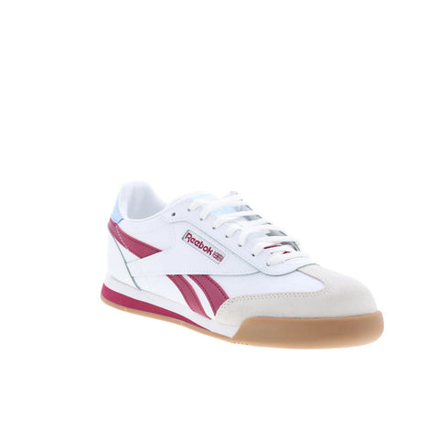 Reebok Campio XT Mens White Leather Lace Up Lifestyle Sneakers Shoes